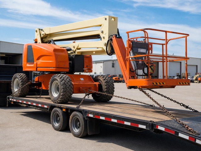 Boom lift transport