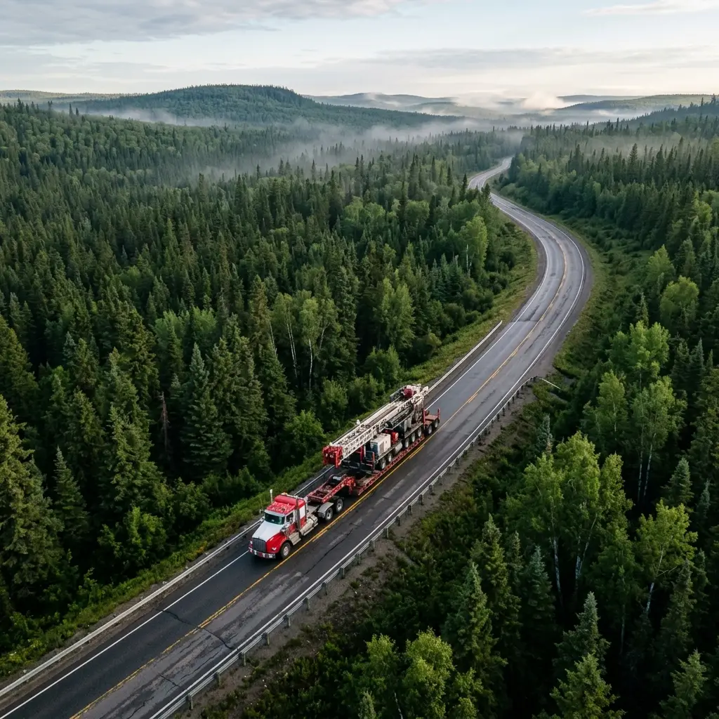 Drill rig transport