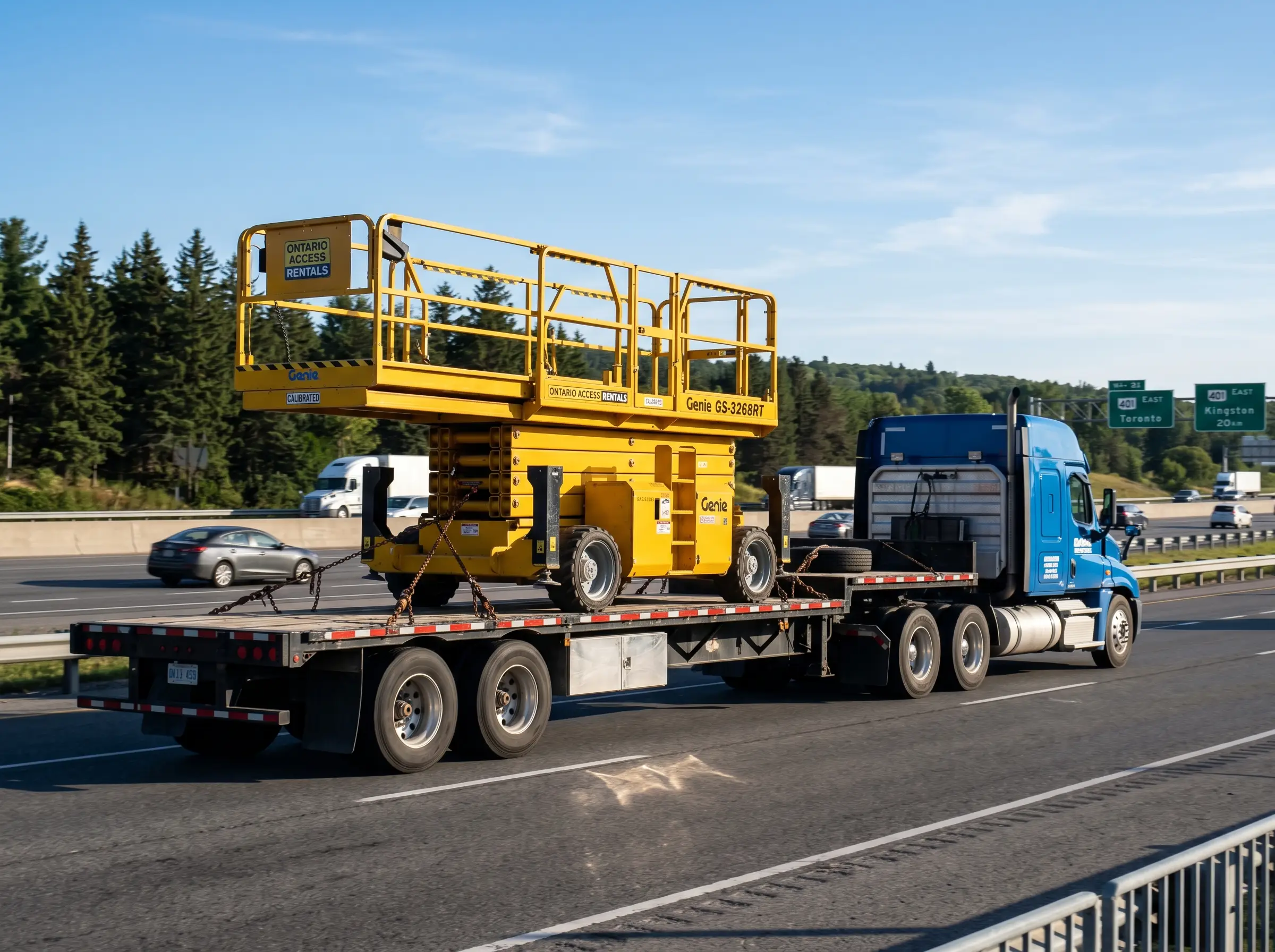 Scissor lift transport